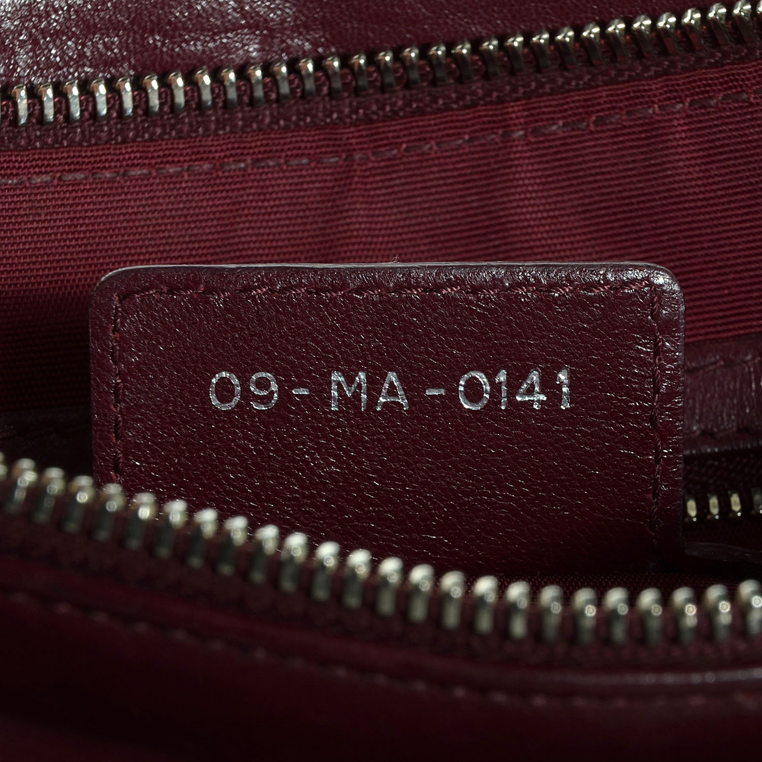 Christian Dior Lambskin Cannage Medium Granville Tote Bordeaux 7 of 9