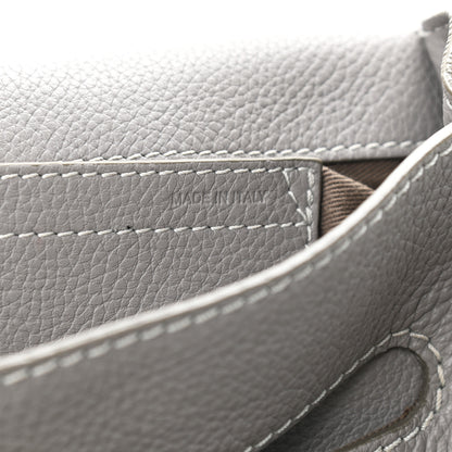 Chloe Calfskin Medium Marcie Round Crossbody Bag Cashmere Grey 14 of 20