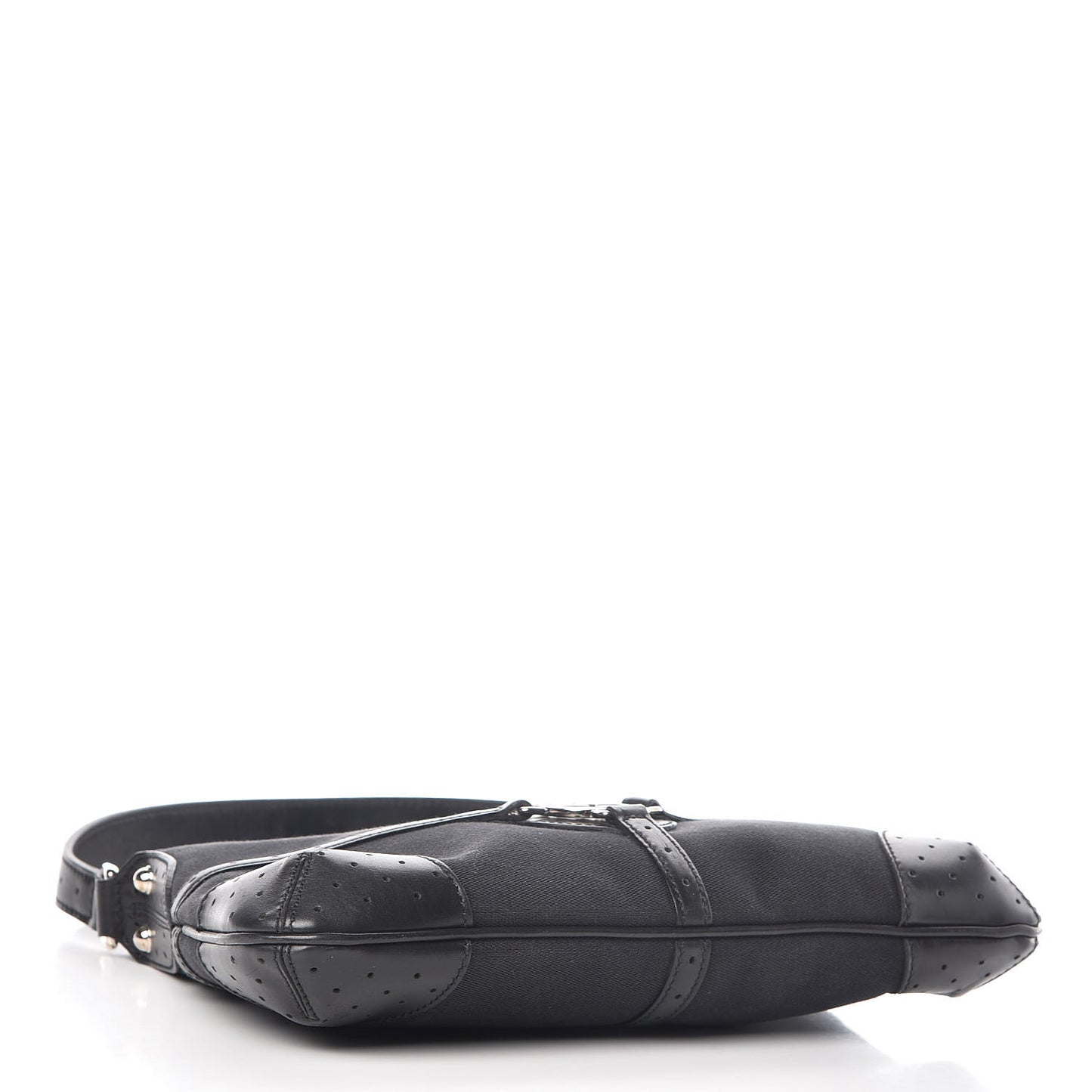 Canvas GG Reins Shoulder Bag Black
