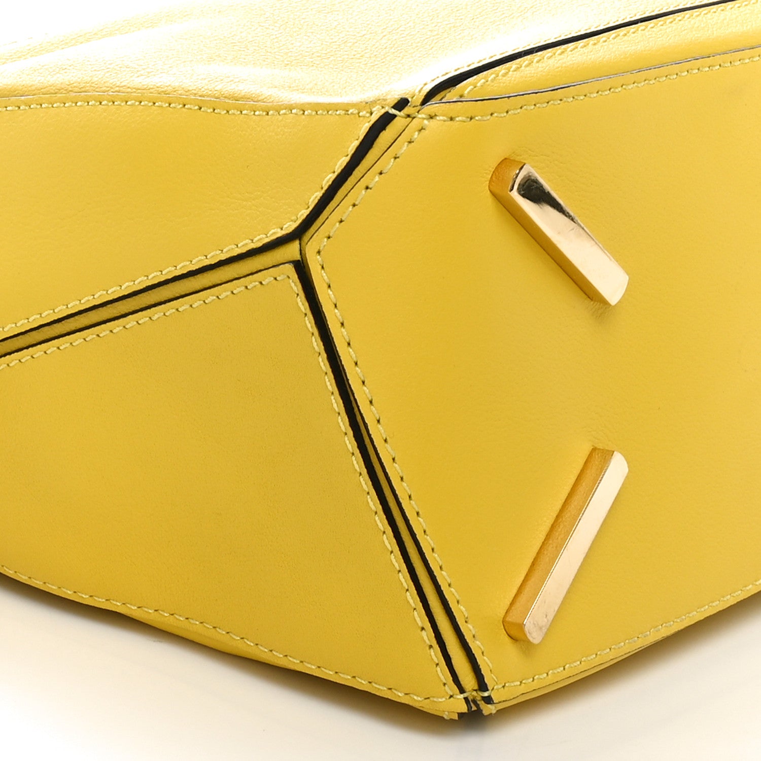 Loewe Calfskin Small Puzzle Bag Yellow 8 of 9