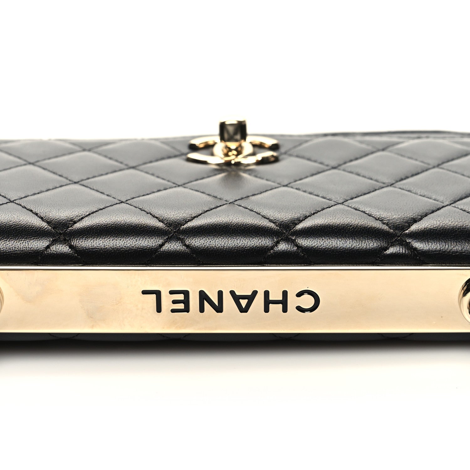 Chanel Lambskin Quilted Trendy CC Wallet On Chain WOC Black 12 of 12