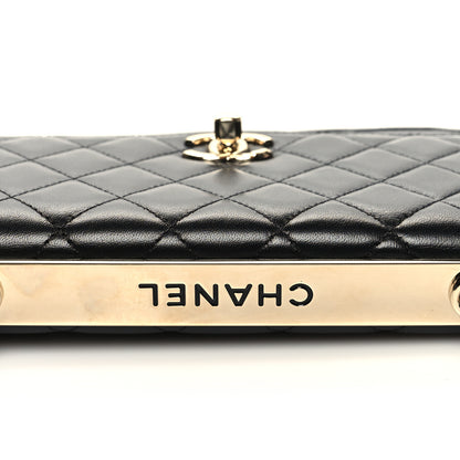 Chanel Lambskin Quilted Trendy CC Wallet On Chain WOC Black 12 of 12
