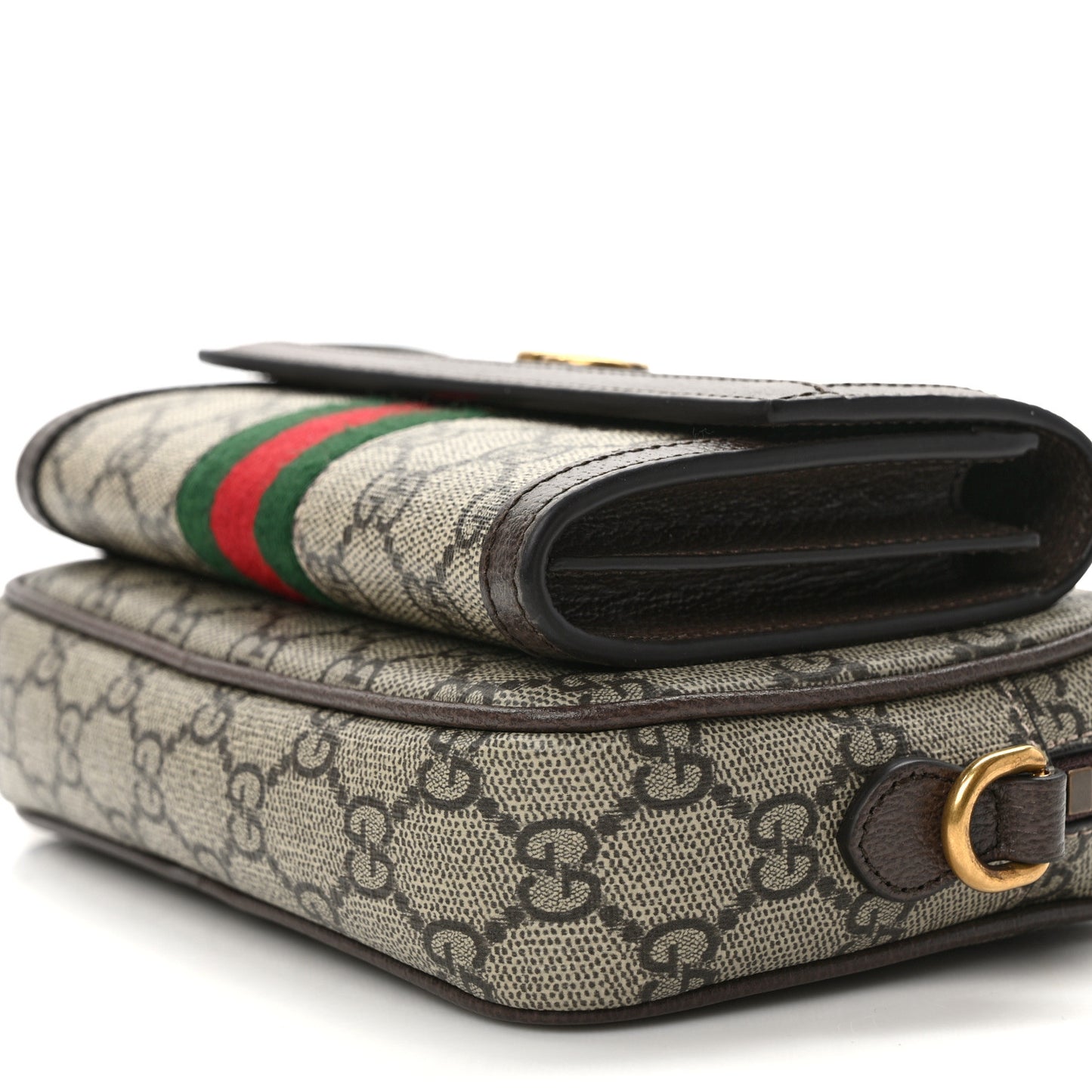 GG Supreme Monogram Web Mini Ophidia Bag Beige Ebony