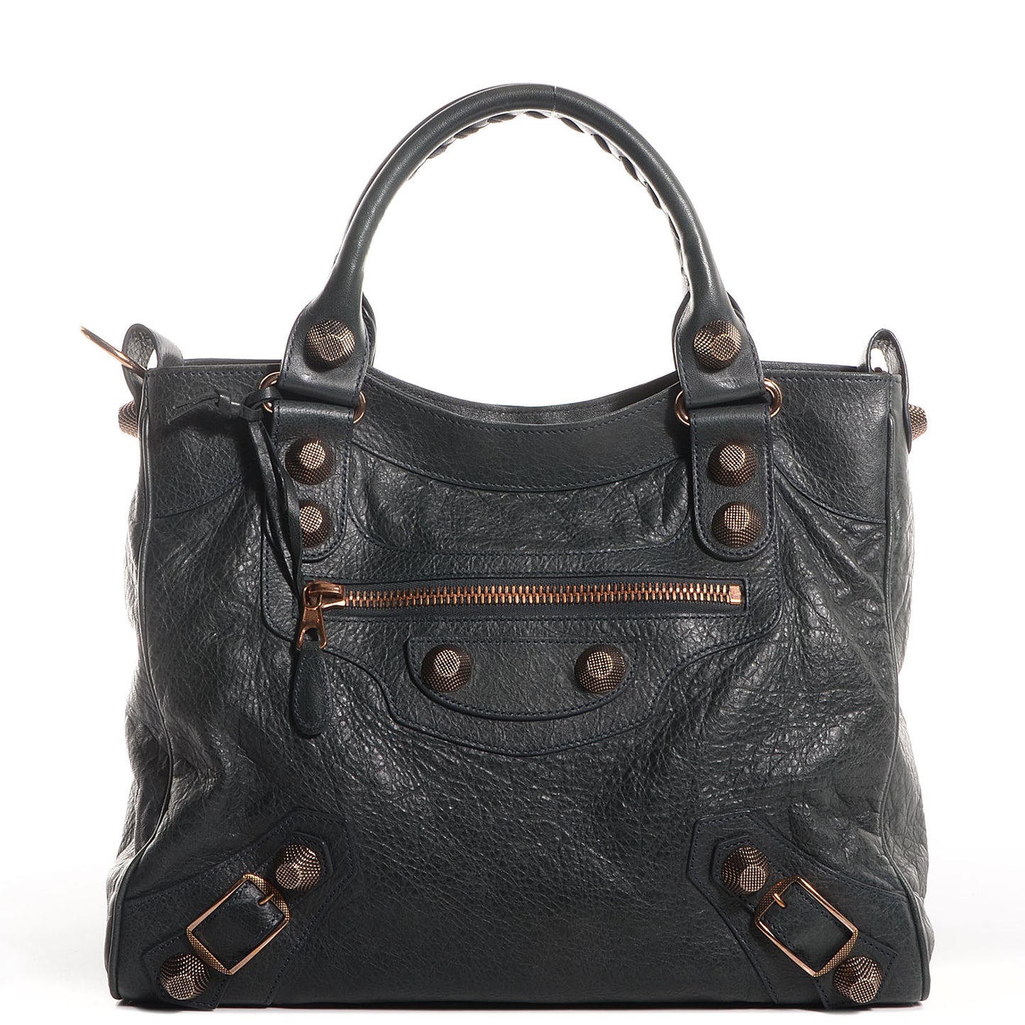 Agneau Giant 21 Rose Gold Hardware Velo Anthracite