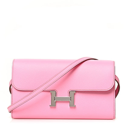 Hermes Epsom Constance Wallet To Go 5P Pink 1 of 12