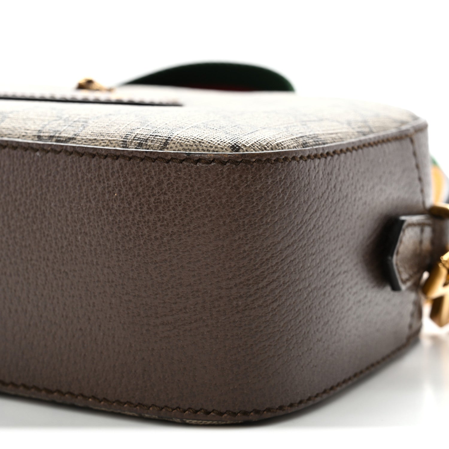 Gucci GG Supreme Monogram Web Neo Vintage Shoulder Bag Beige New Acero Crop 10 of 11