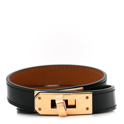 Hermes Box Kelly Double Tour Bracelet T3 Black 1 of 7