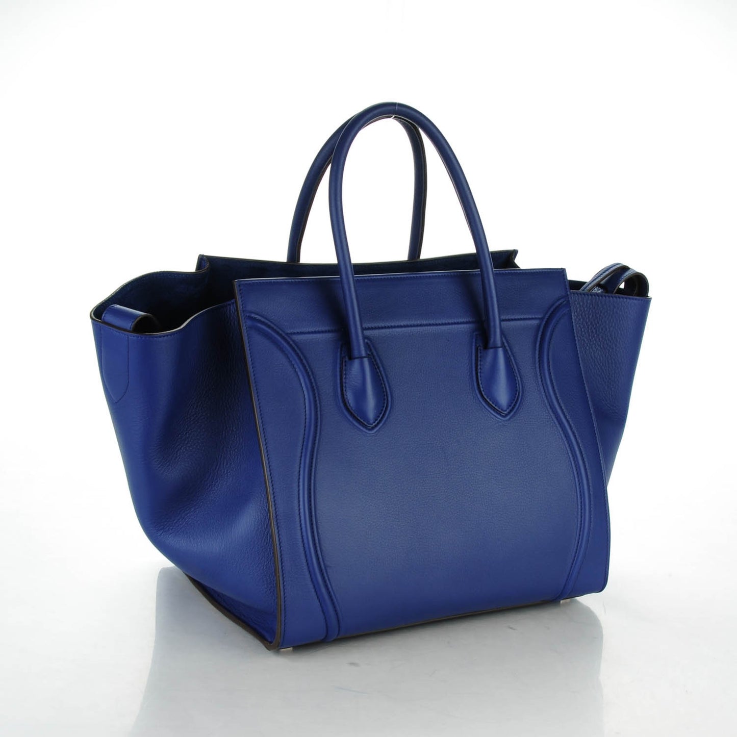 Supple Calfskin Medium Phantom Luggage Indigo