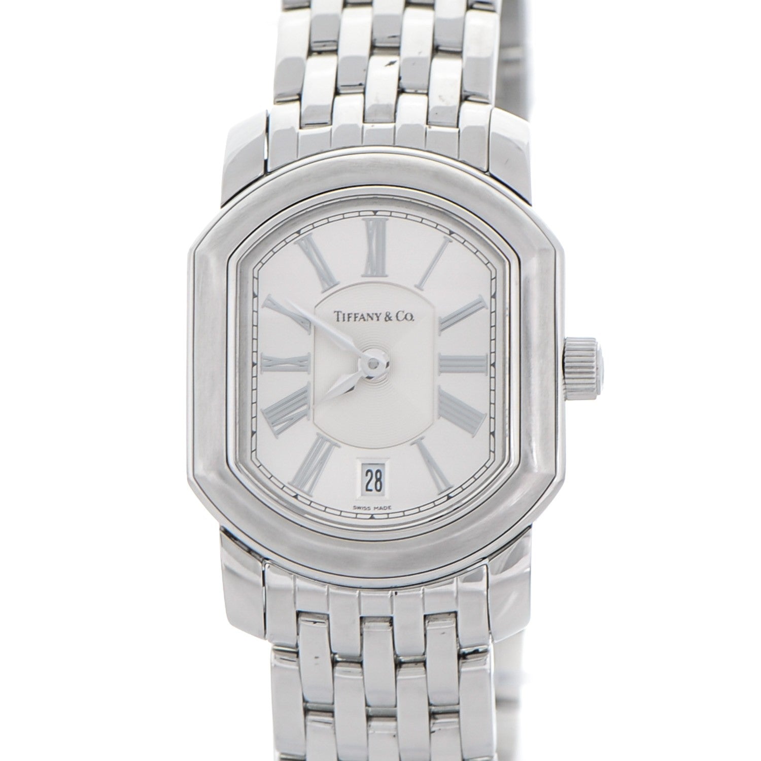 Tiffany Stainless Steel 24mm Mark Coupe Resonator Quartz Watch 1 of 8