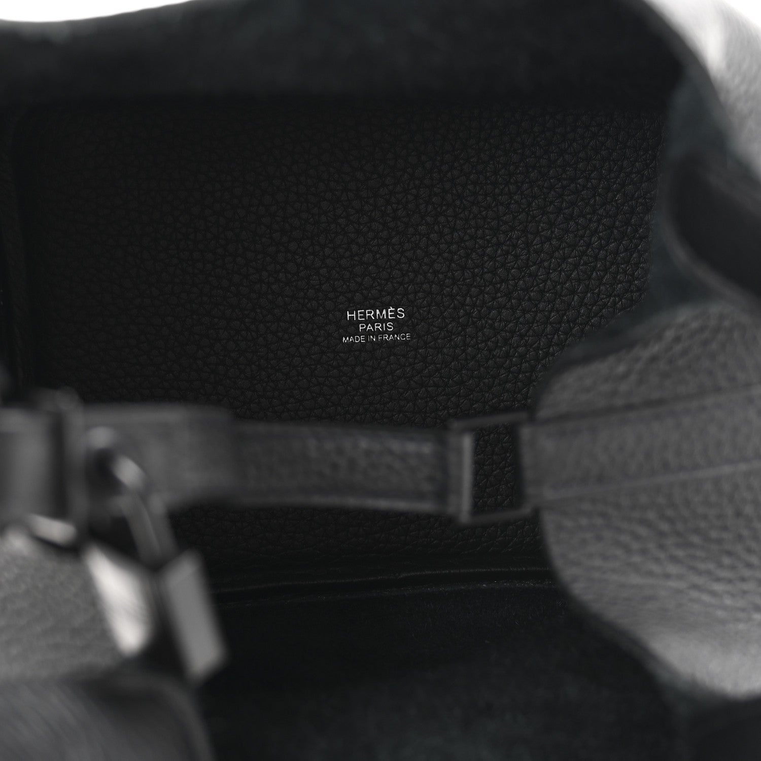 Hermes Taurillon Clemence Monochrome Picotin Lock 18 PM Black 5 of 11