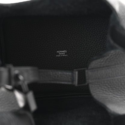 Hermes Taurillon Clemence Monochrome Picotin Lock 18 PM Black 5 of 11