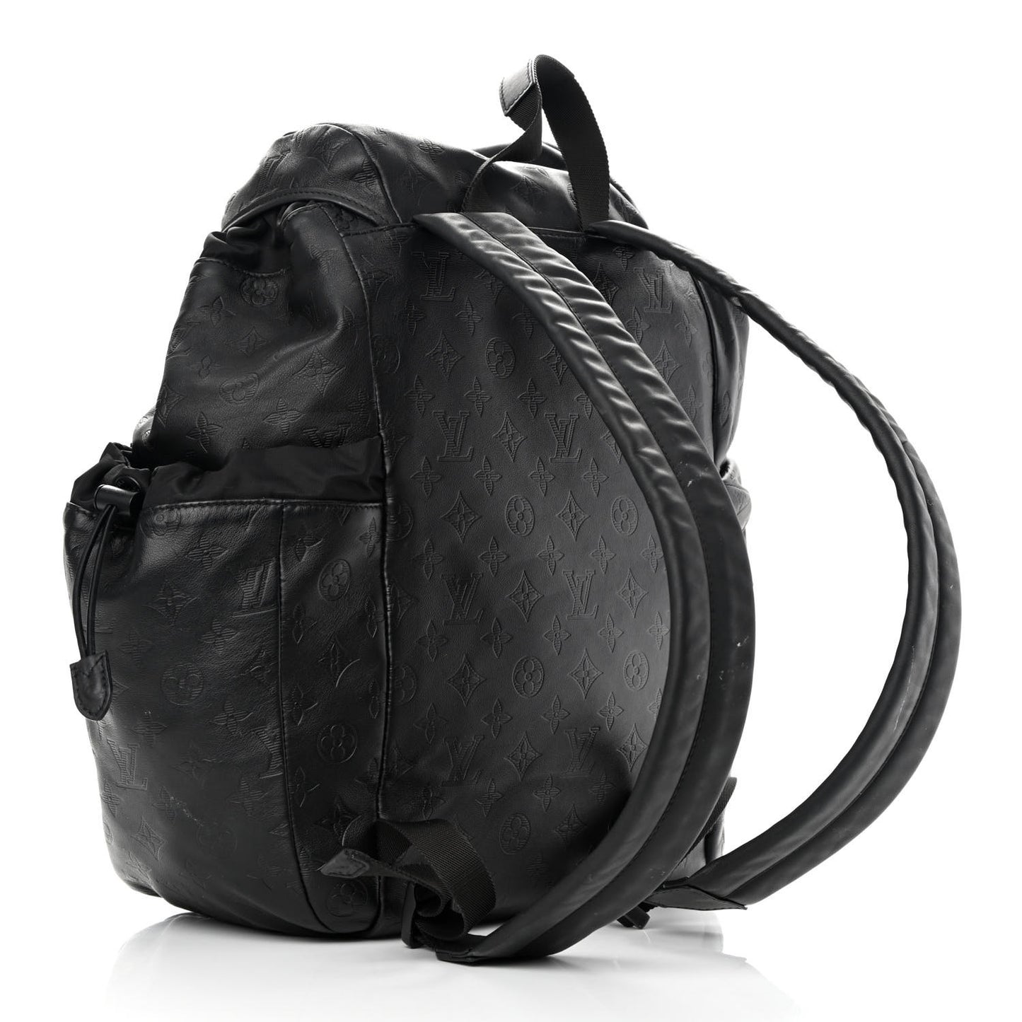 Calfskin Monogram Shadow Discovery Backpack Black
