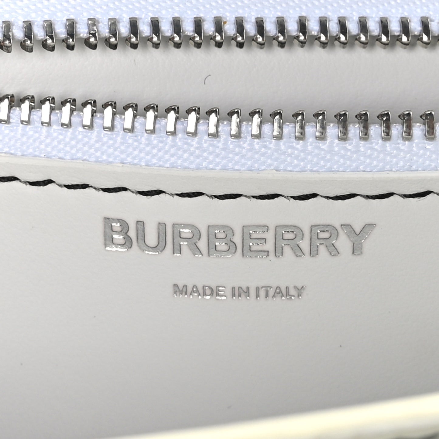 Calfskin Monogram Embossed Small TB Chain Bag Optic White