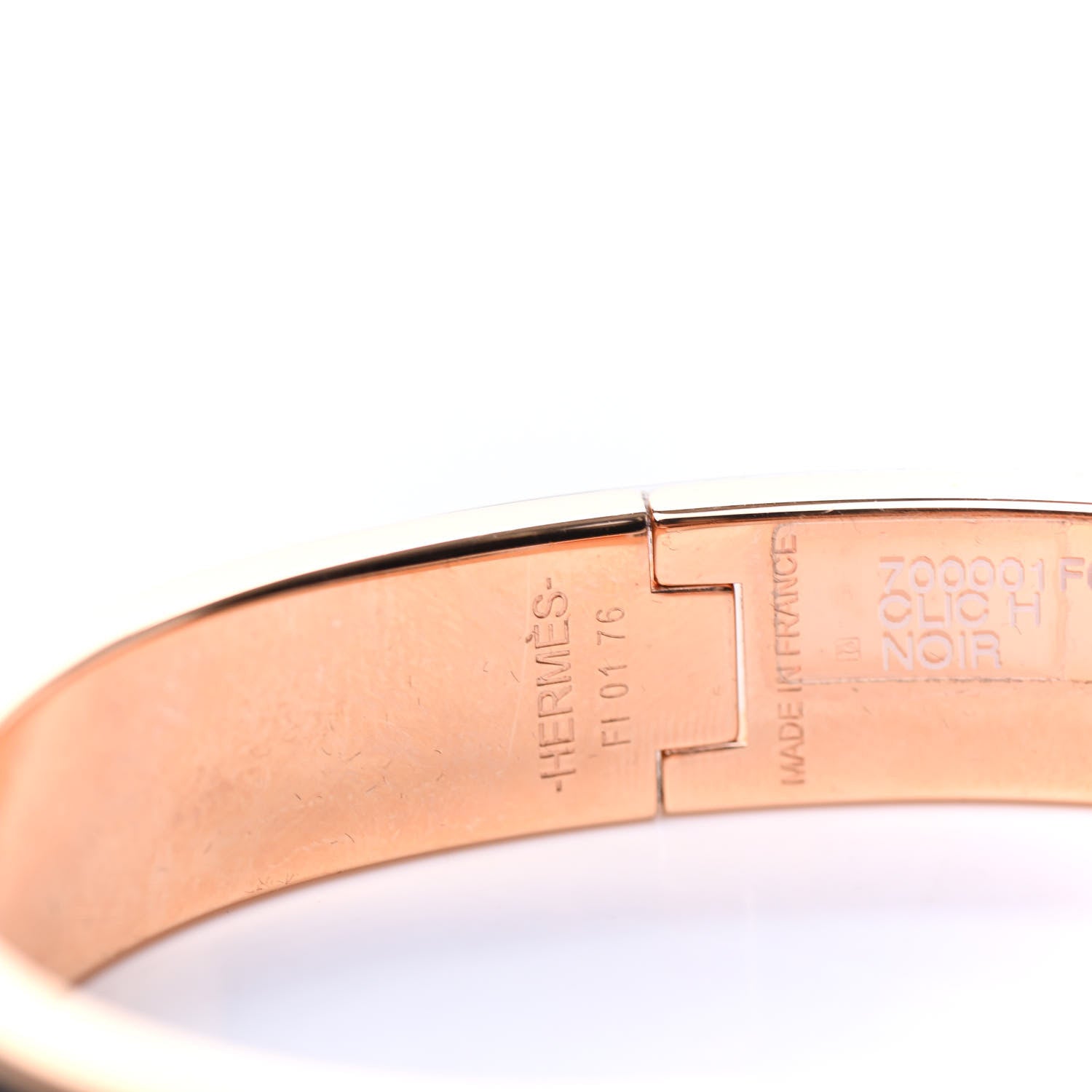 Hermes Enamel Narrow Clic Clac H Bracelet PM Black 4 of 6