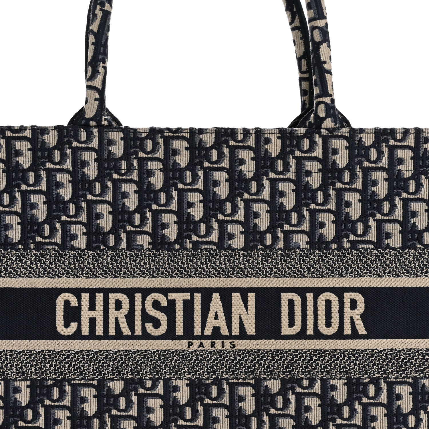 Christian Dior Oblique Medium Book Tote Blue Multicolor 8 of 11