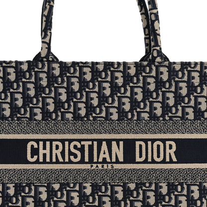 Christian Dior Oblique Medium Book Tote Blue Multicolor 8 of 11