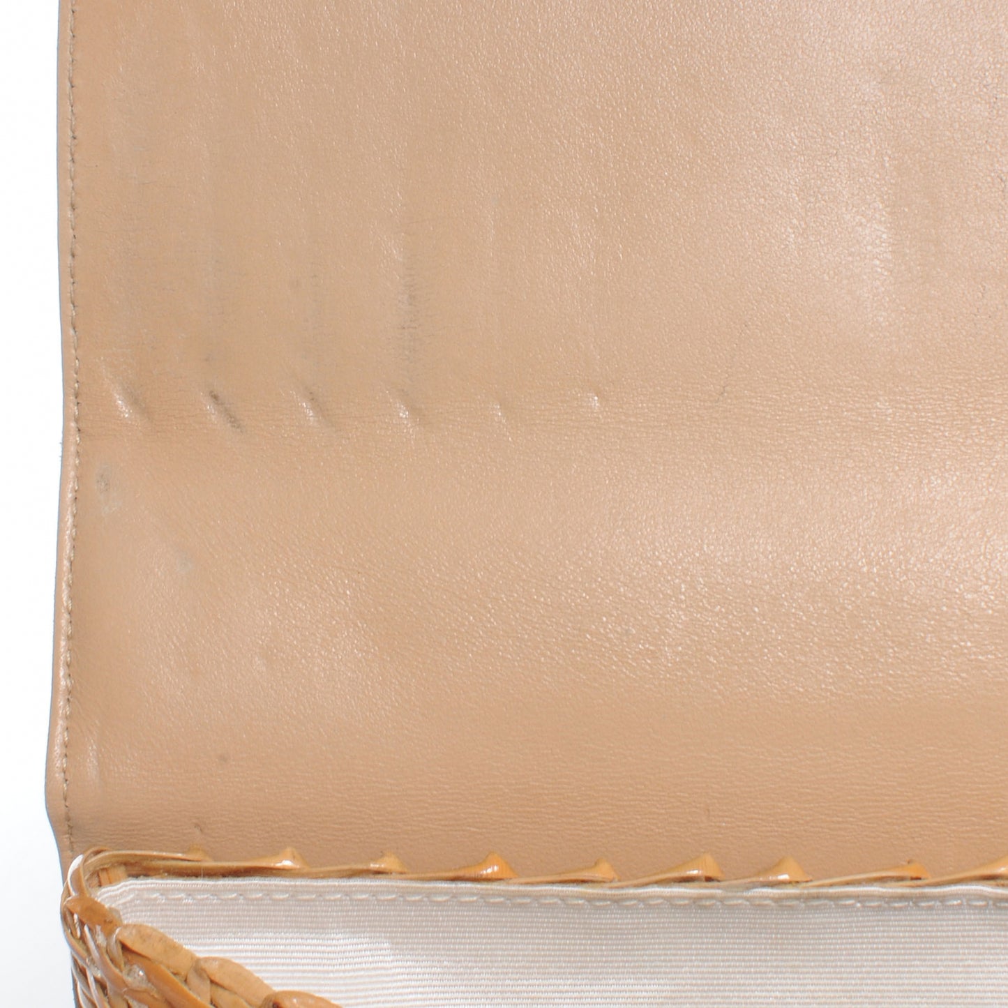 Straw Bag Tortoise CC Lock