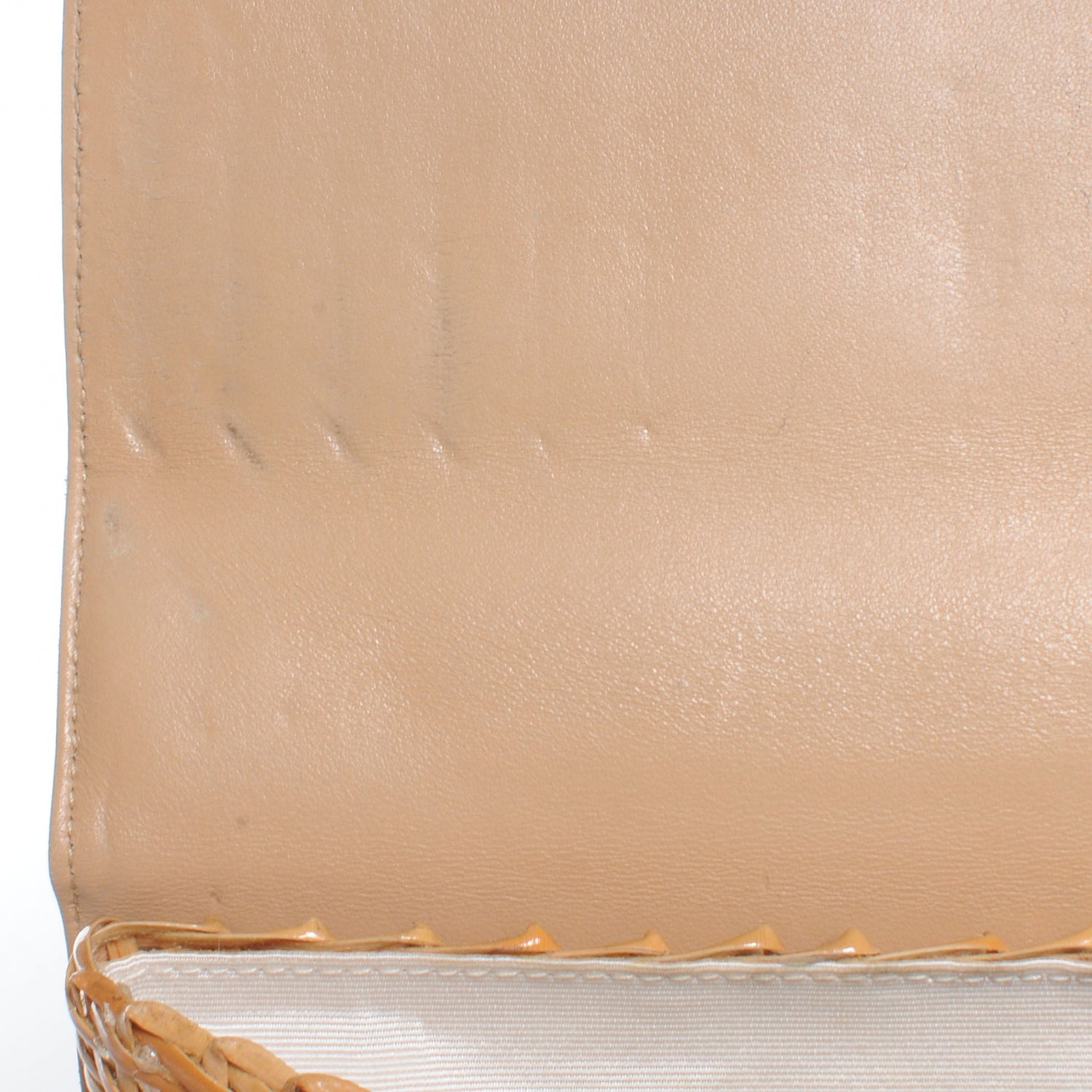 Chanel Straw Bag Tortoise CC Lock 8 of 10