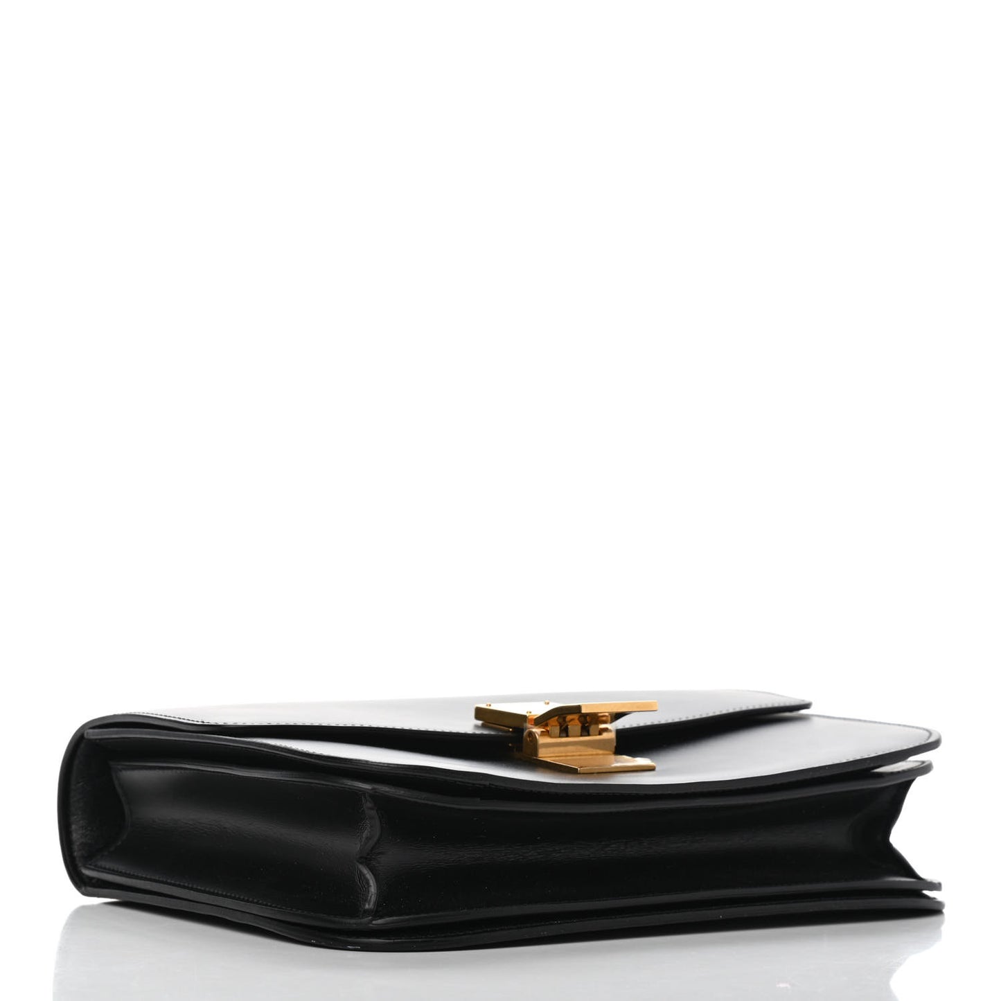 Box Calfskin Medium Classic Box Flap Bag Black