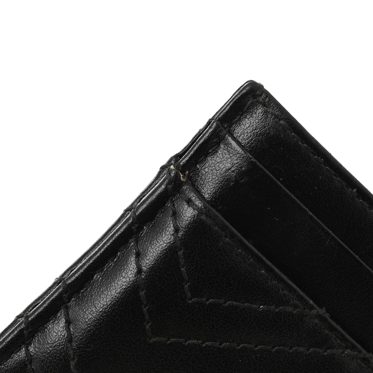 Calfskin Matelasse GG Marmont Card Holder Black