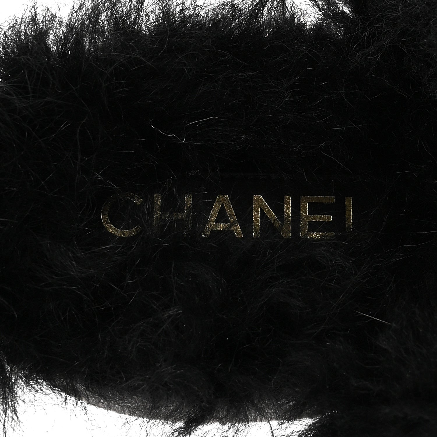 Chanel Suede Shearling CC Cap Toe Mules 36 Black 8 of 10
