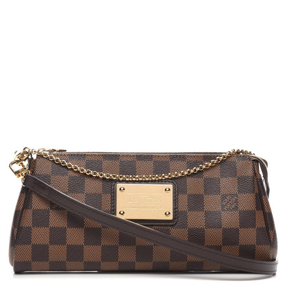 Louis Vuitton Damier Ebene Eva Clutch 2 of 13
