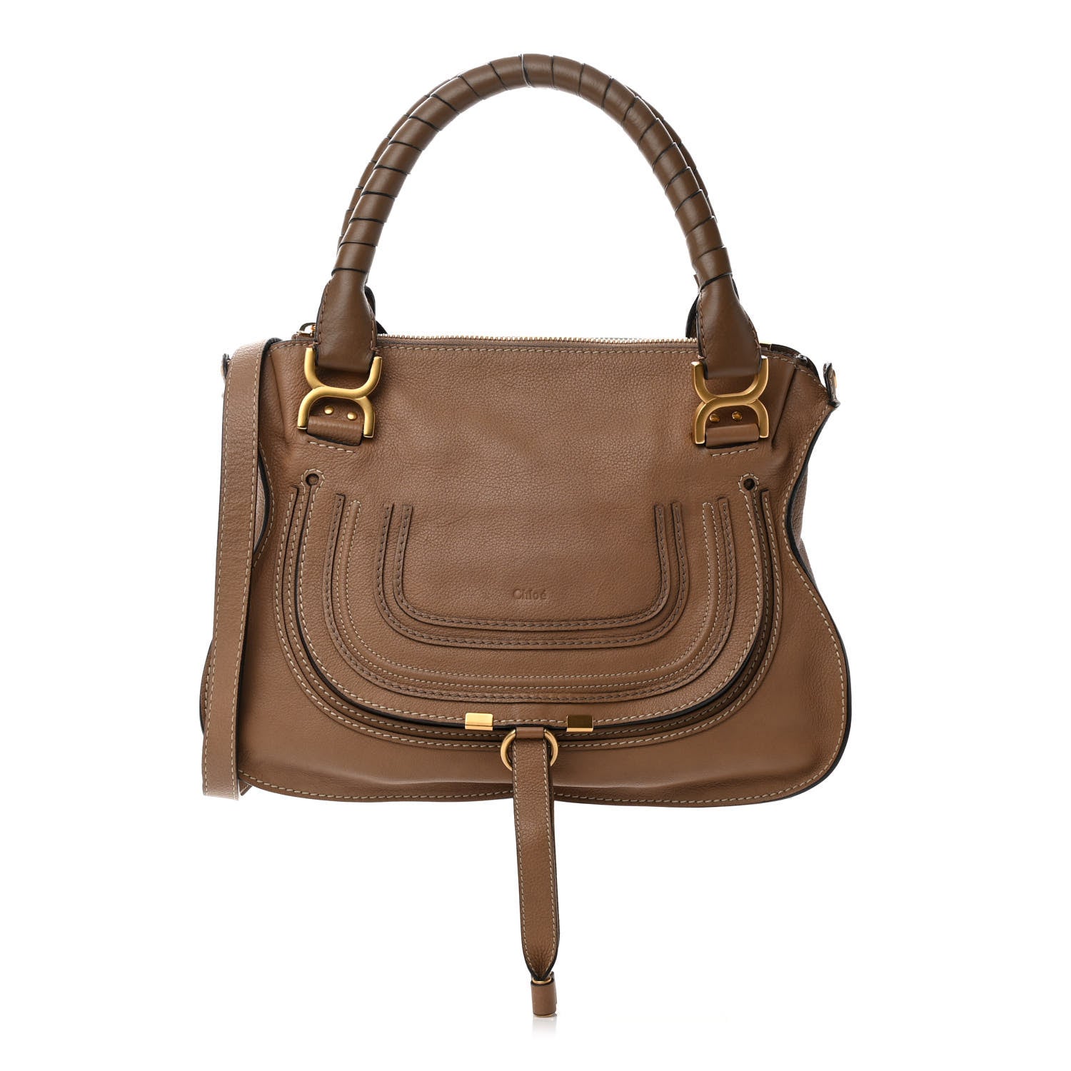 Chloe Calfskin Medium Marcie Satchel Nut 1 of 14