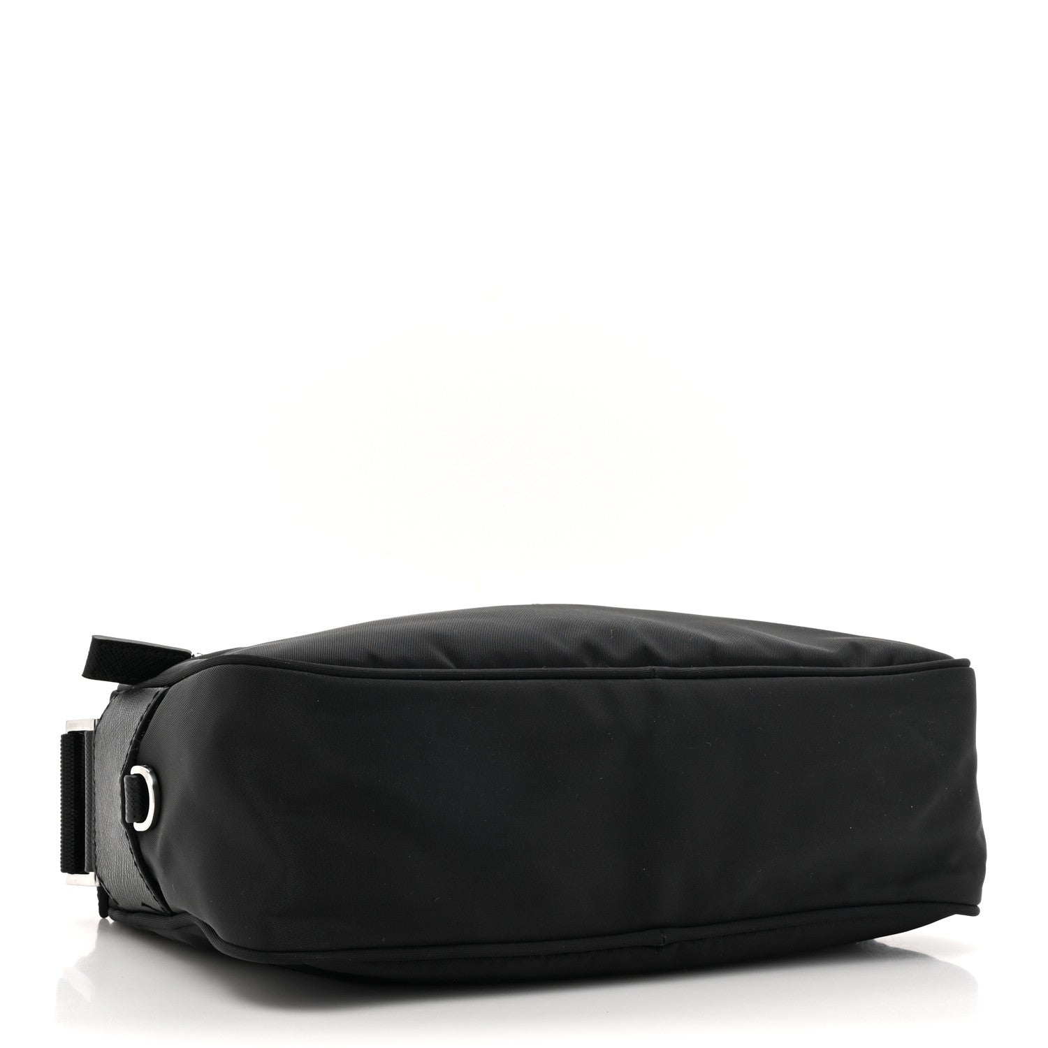 Prada Re-Nylon Vela Saffiano Pocket Double Zip Shoulder Bag Black 4 of 10