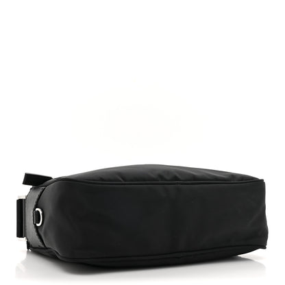 Prada Re-Nylon Vela Saffiano Pocket Double Zip Shoulder Bag Black 4 of 10