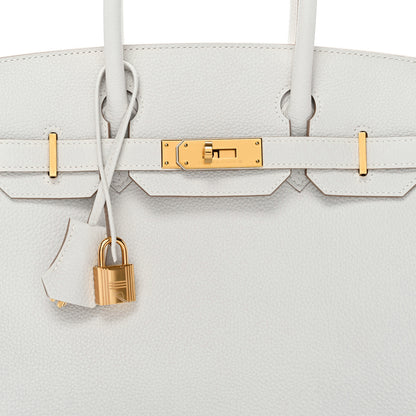 Hermes Togo Birkin 30 Gris Pale 8 of 13