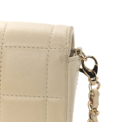 Chanel Lambskin East West Chocolate Bar Flap Ivory 13 of 17