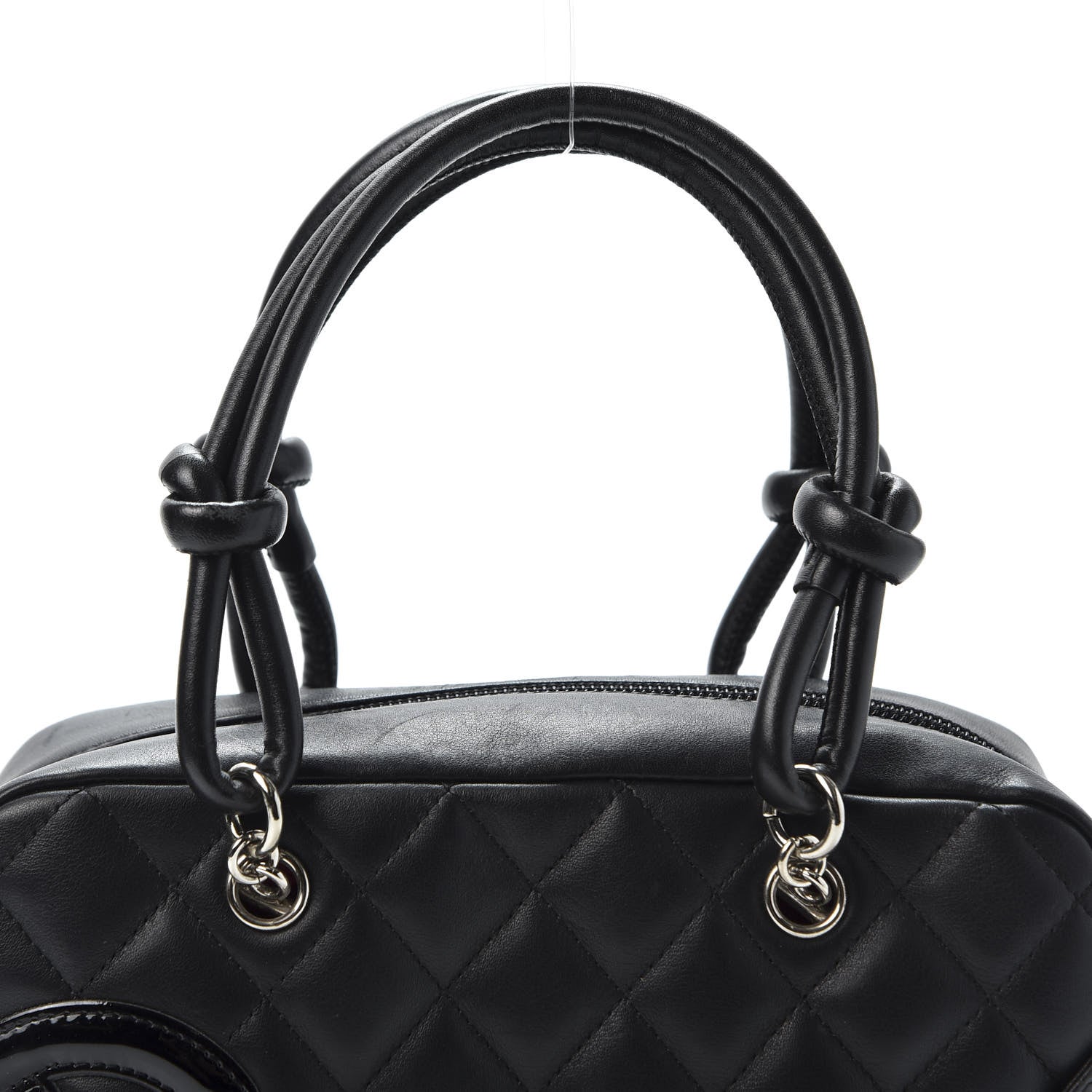 Chanel Calfskin Quilted Small Cambon Bowler Black 9 of 10