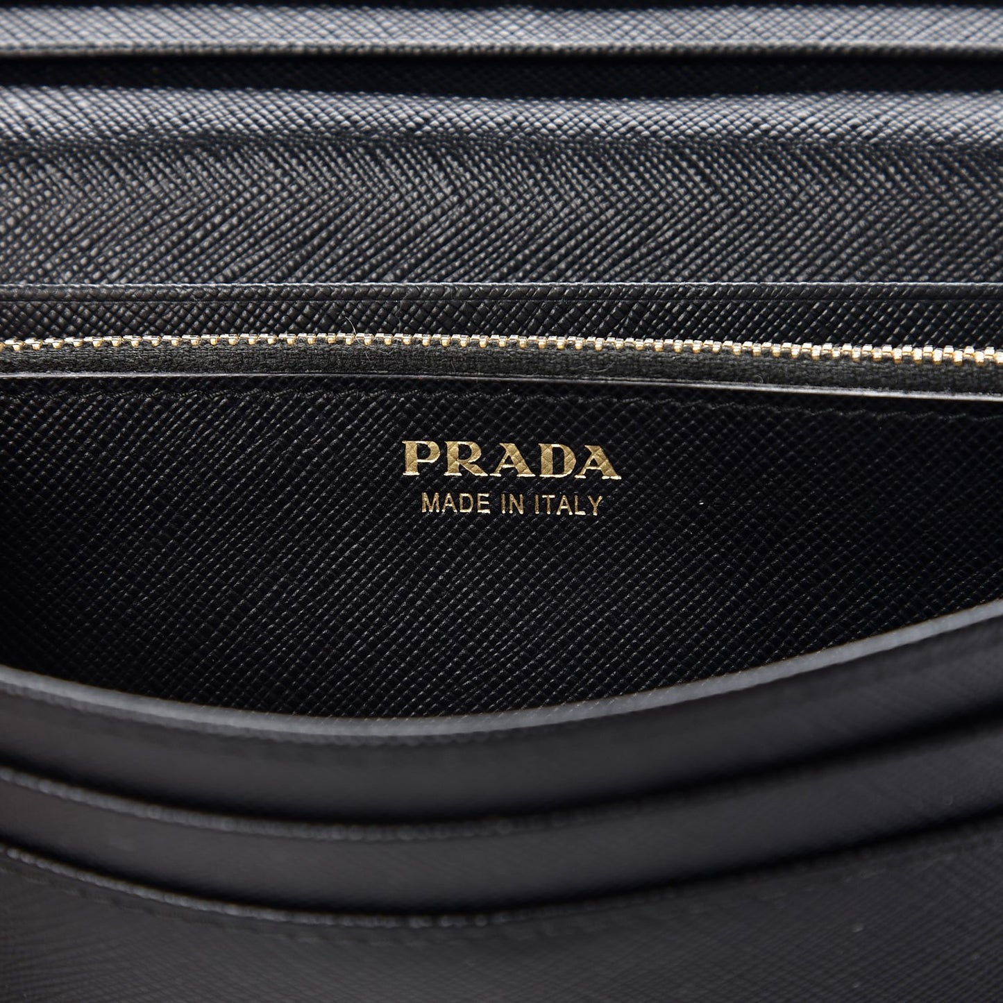 Saffiano Metal Continental Flap Wallet Nero Black