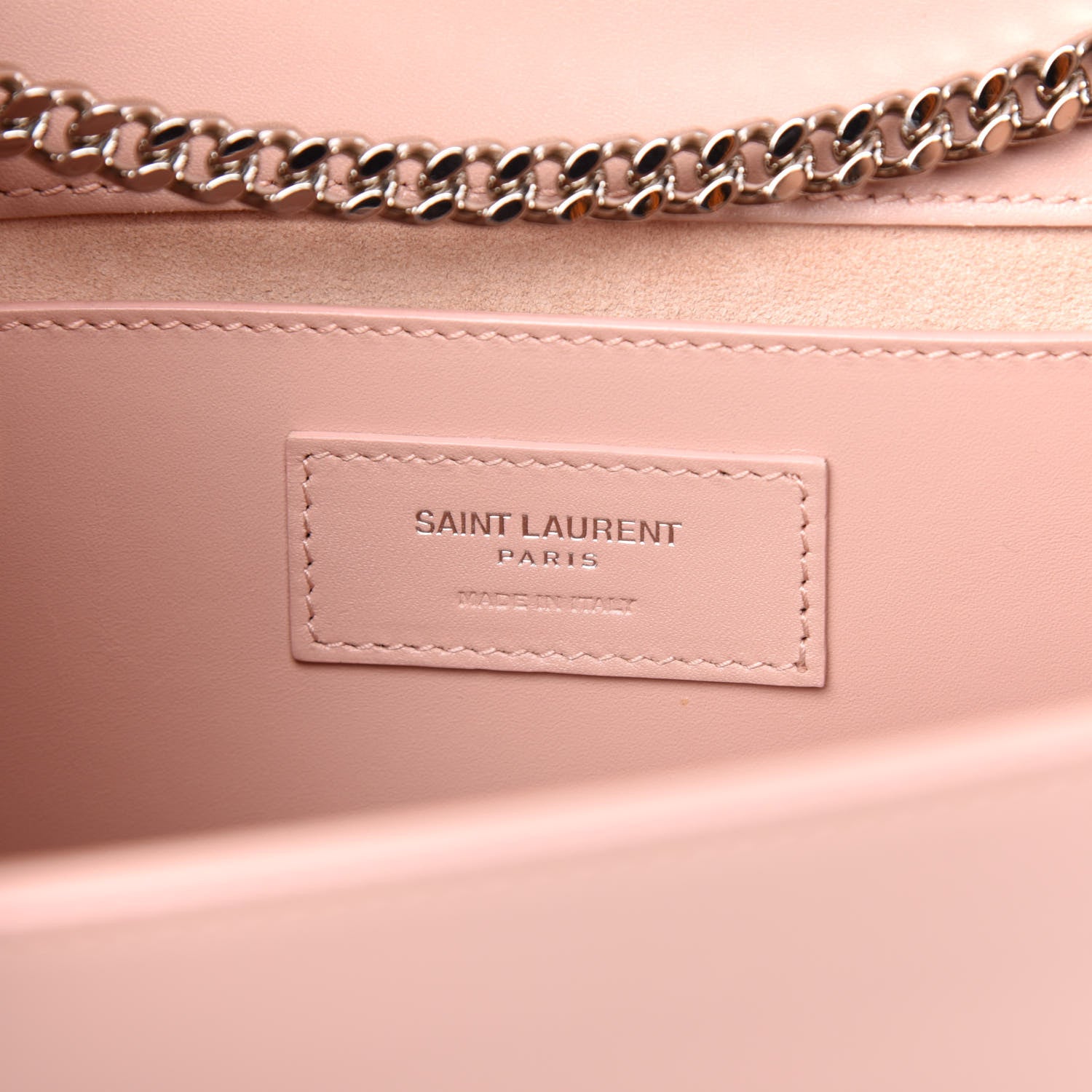 Saint Laurent Smooth Calfskin Medium Classic Monogram Kate Tassel Satchel Pale Blush 6 of 11