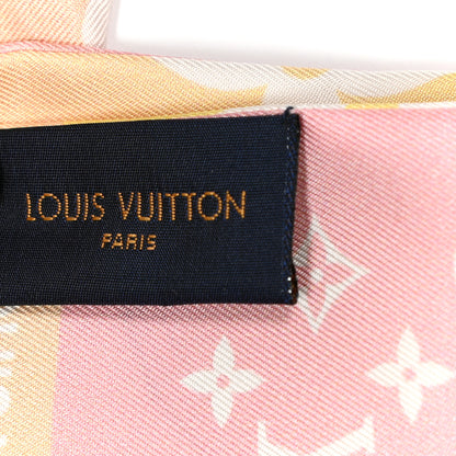 Louis Vuitton Silk Monogram Gradient By The Pool Bandeau Pink 3 of 5
