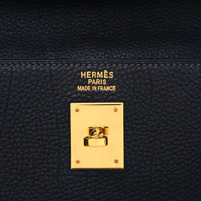 Hermes Fjord Kelly Sellier 35 Bleu Indigo 6 of 18