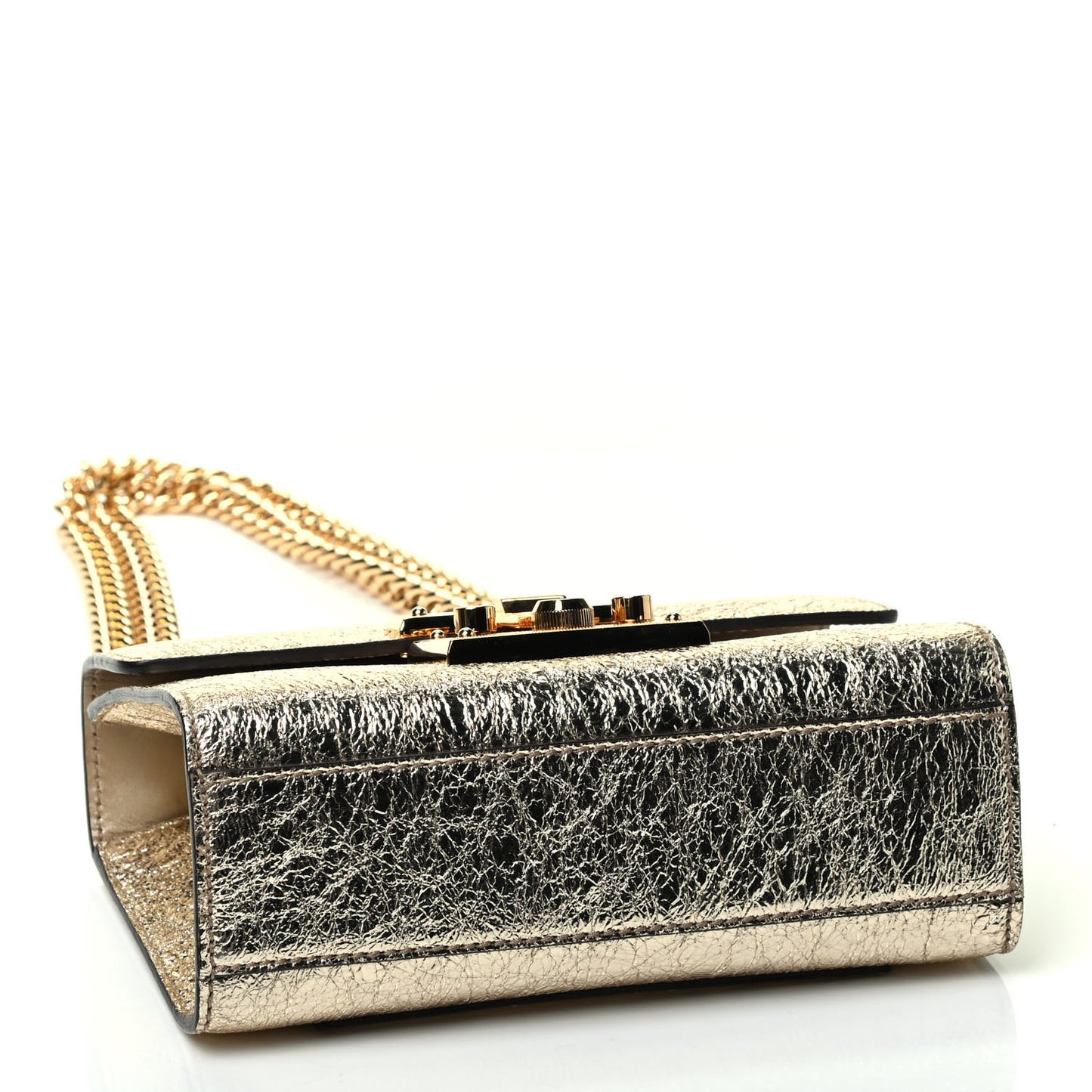 Galassia Small Padlock Shoulder Bag Platino