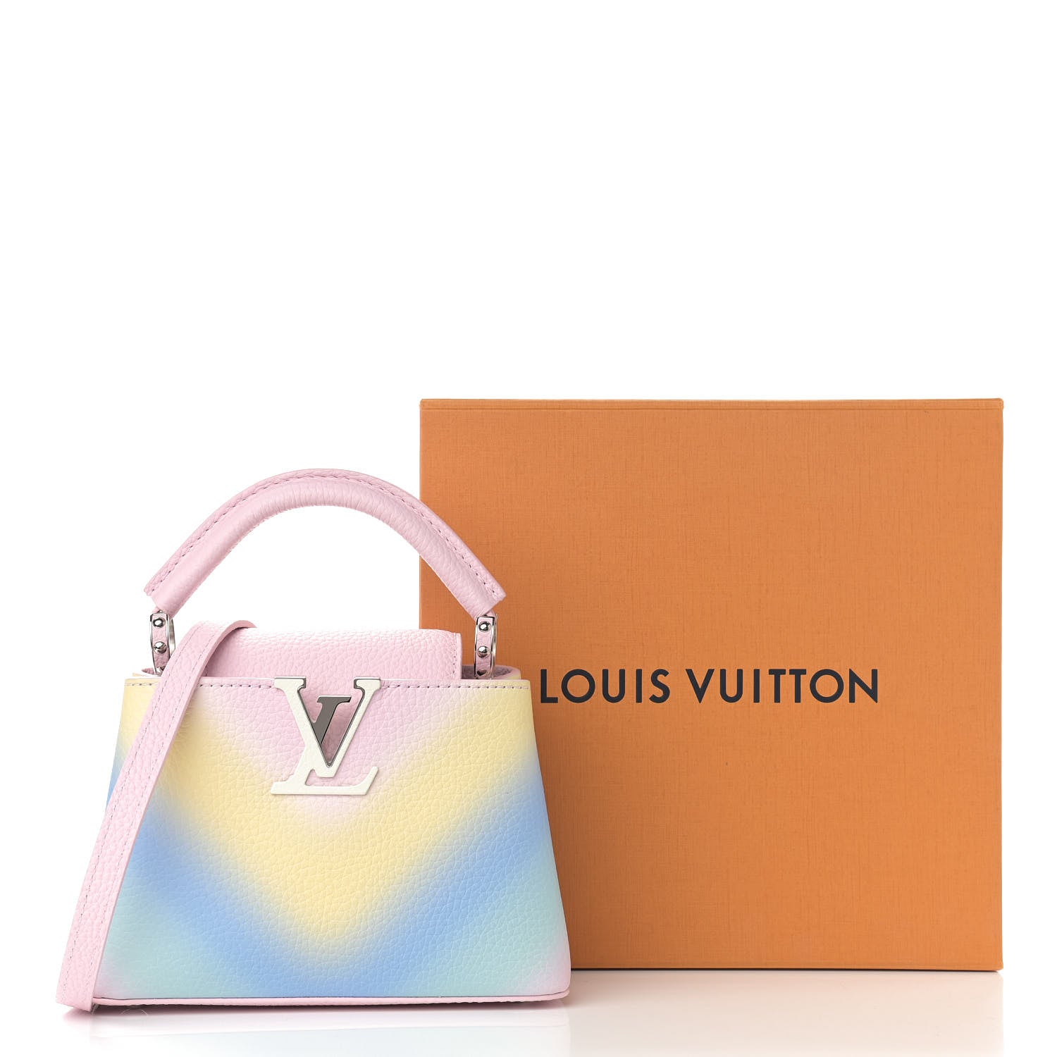Louis Vuitton Taurillon Mini Degrade Rainbow V Capucines 11 of 11