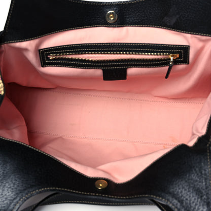 Gucci Satin Medium Charmy Shoulder Bag Black Multicolor 4 of 8