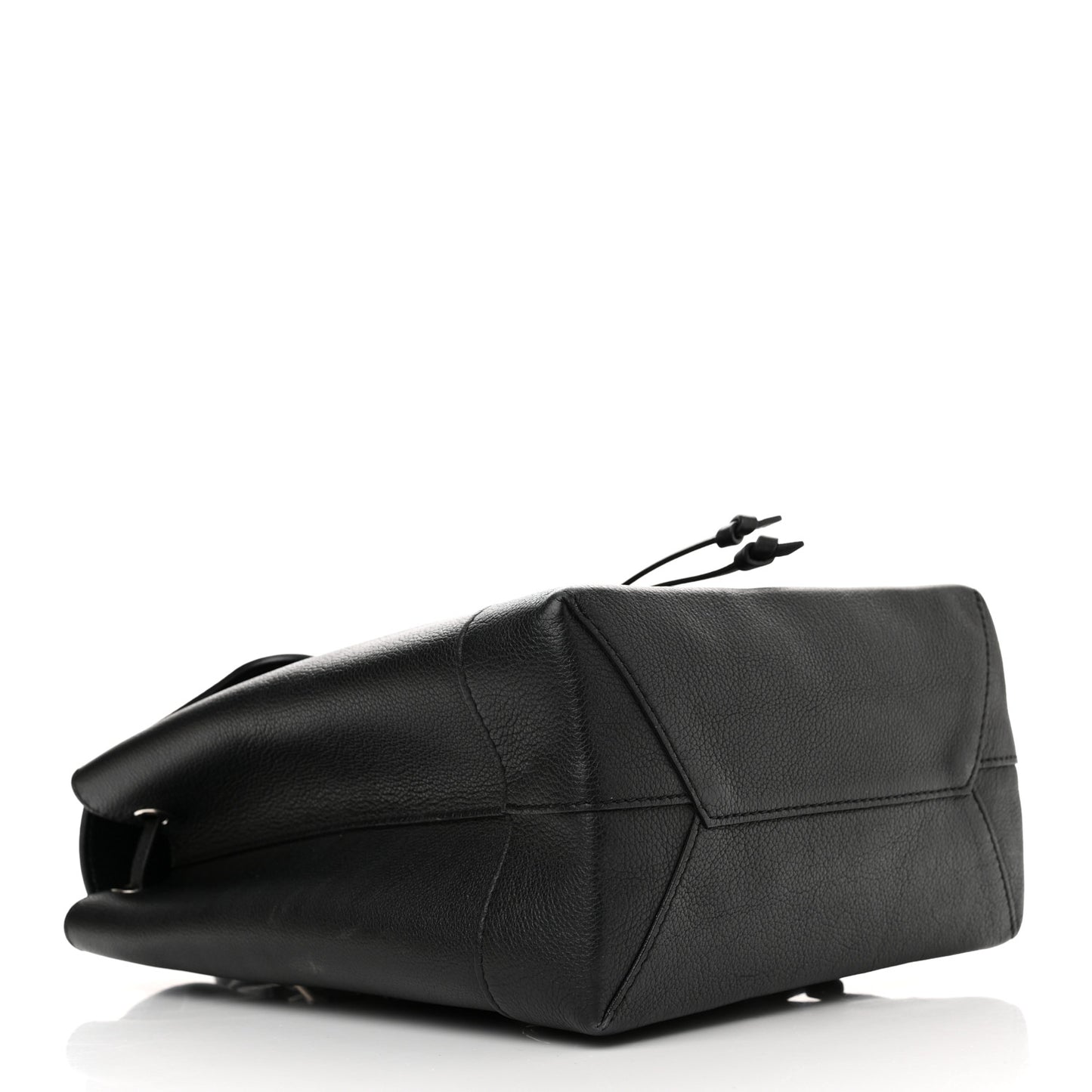 Calfskin Lockme Backpack Black