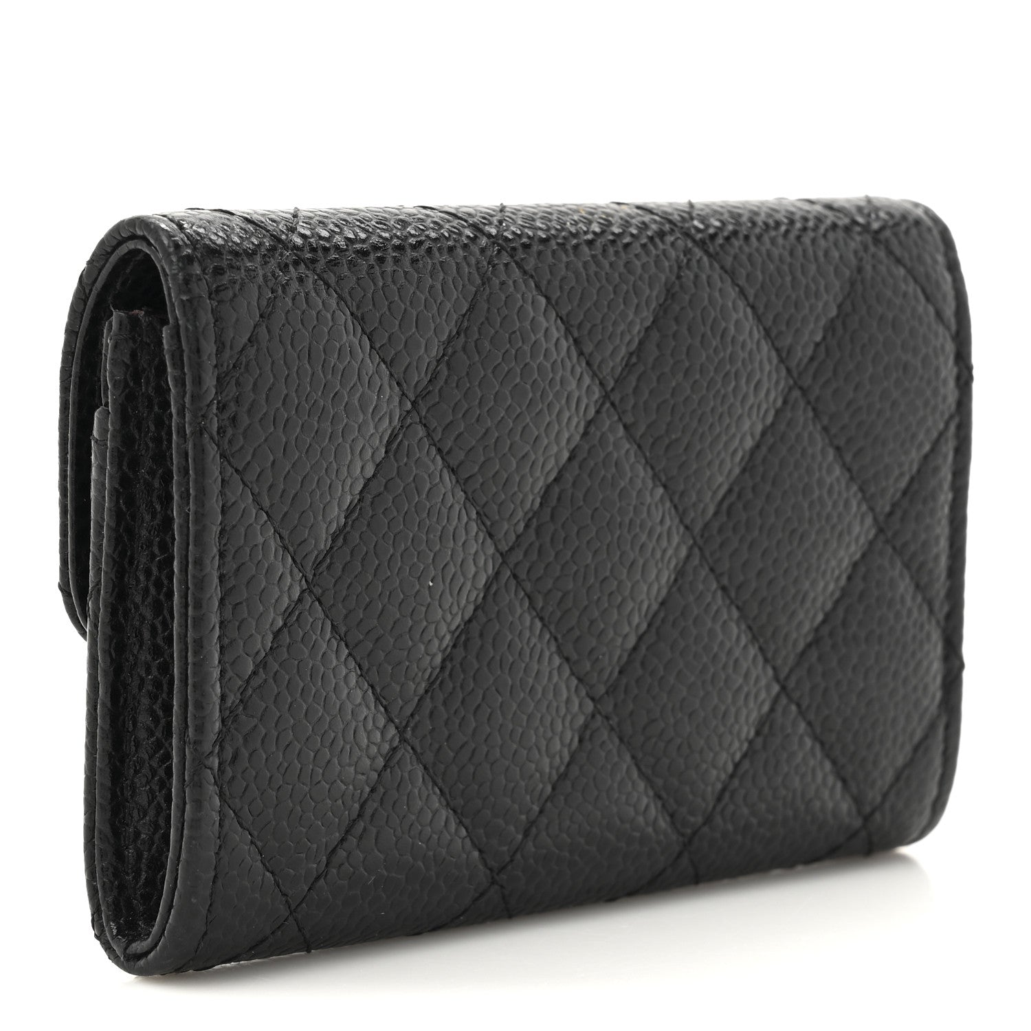 Chanel Caviar Quilted Flap Card Holder Black 3 of 9