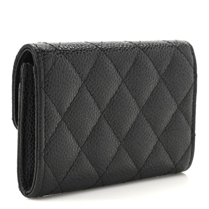 Chanel Caviar Quilted Flap Card Holder Black 3 of 9