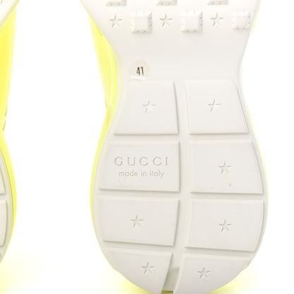 Gucci Calfskin Womens Rhyton Sneakers 41 Fluo Yellow 6 of 8