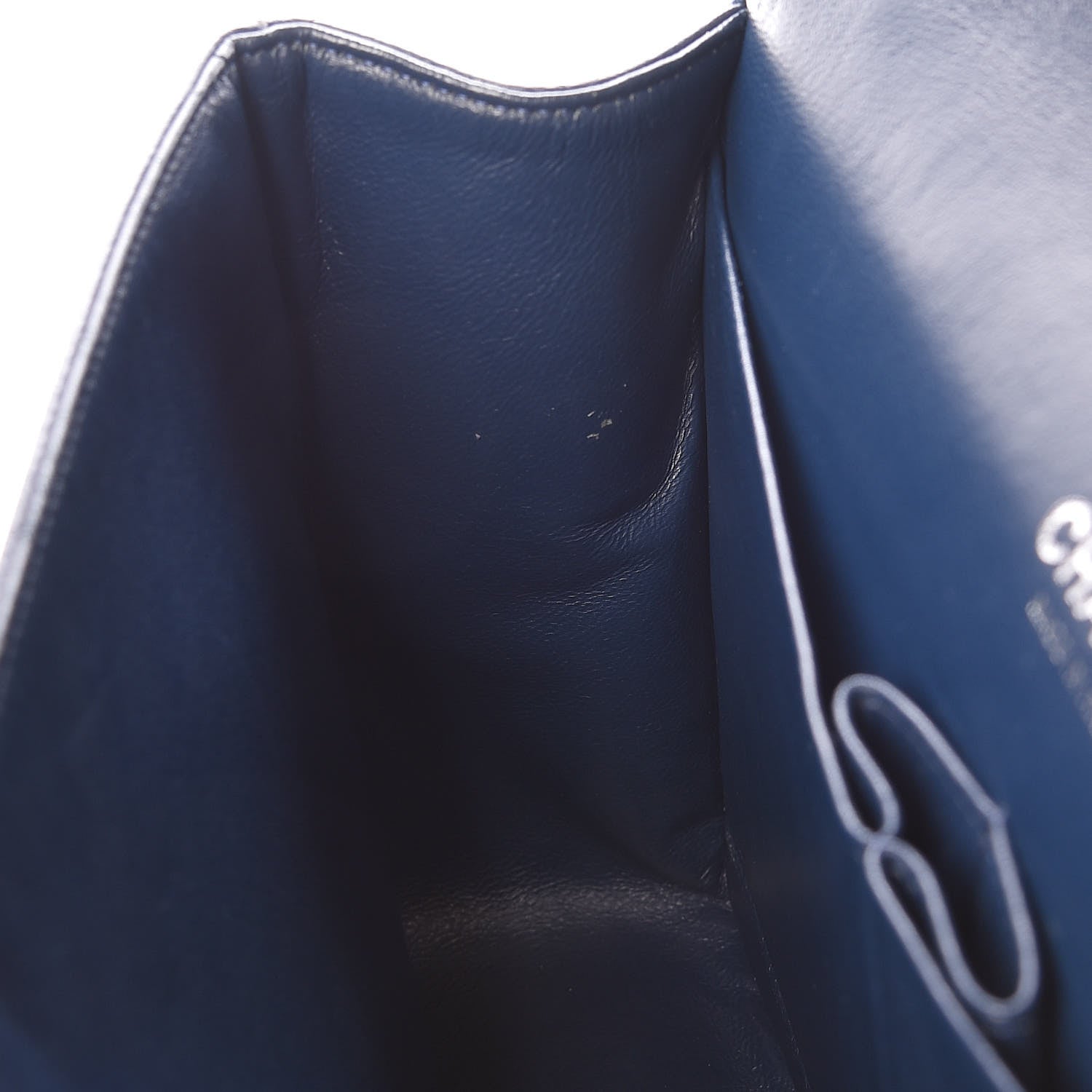 Chanel Caviar Quilted Jumbo Double Flap Navy Blue 10 of 12
