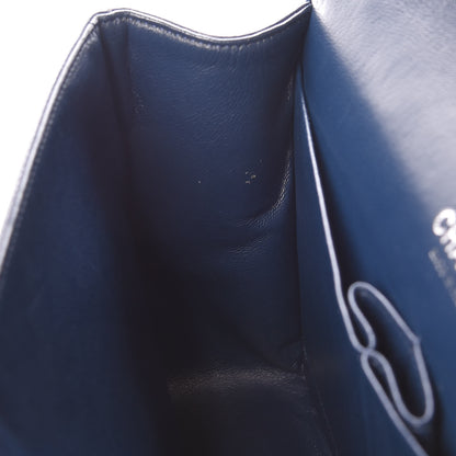 Chanel Caviar Quilted Jumbo Double Flap Navy Blue 10 of 12