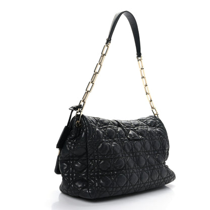 Christian Dior Lambskin Cannage Large New Lock Flap Black 2 of 8