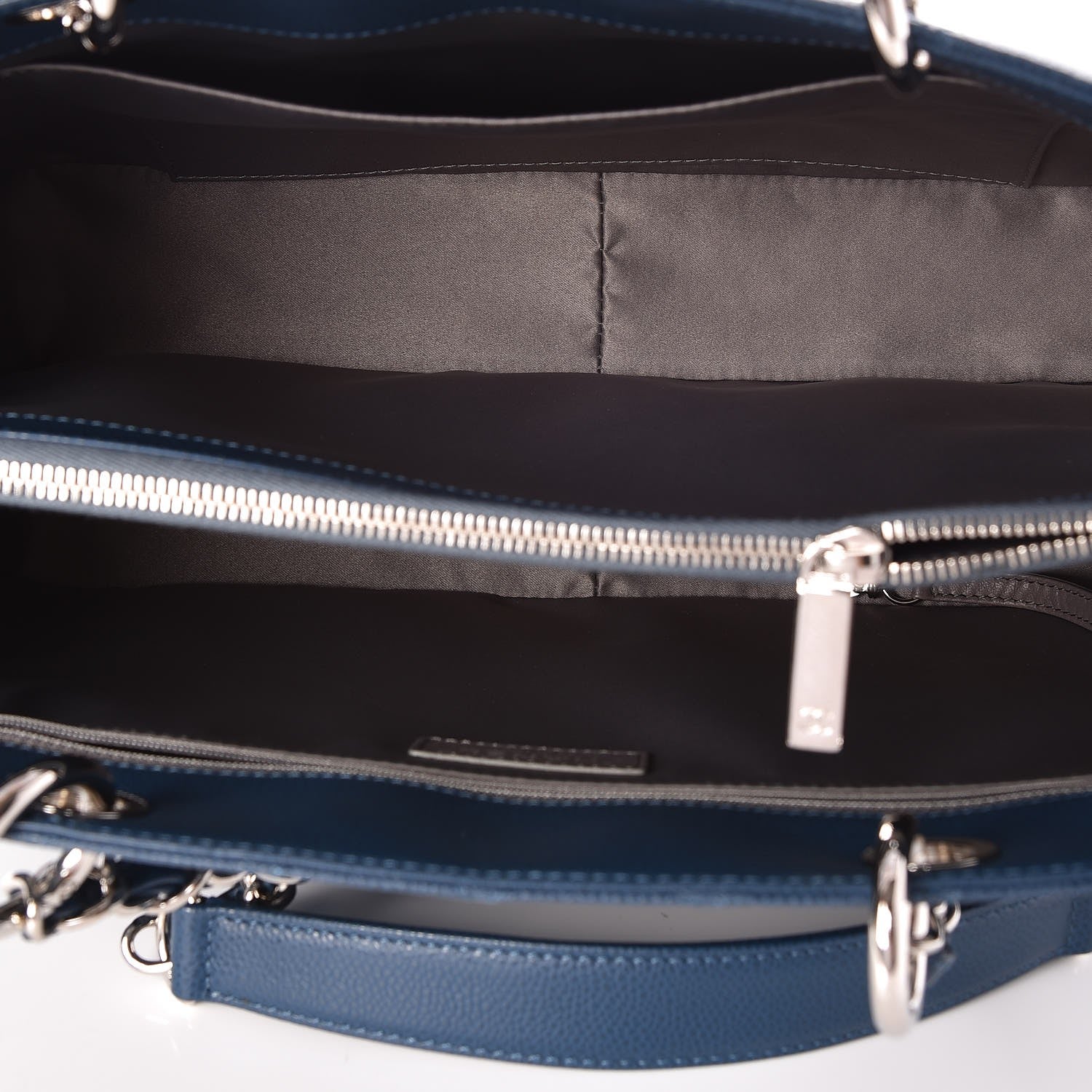 Chanel Caviar Quilted Grand Shopping Tote GST Dark Blue 5 of 8