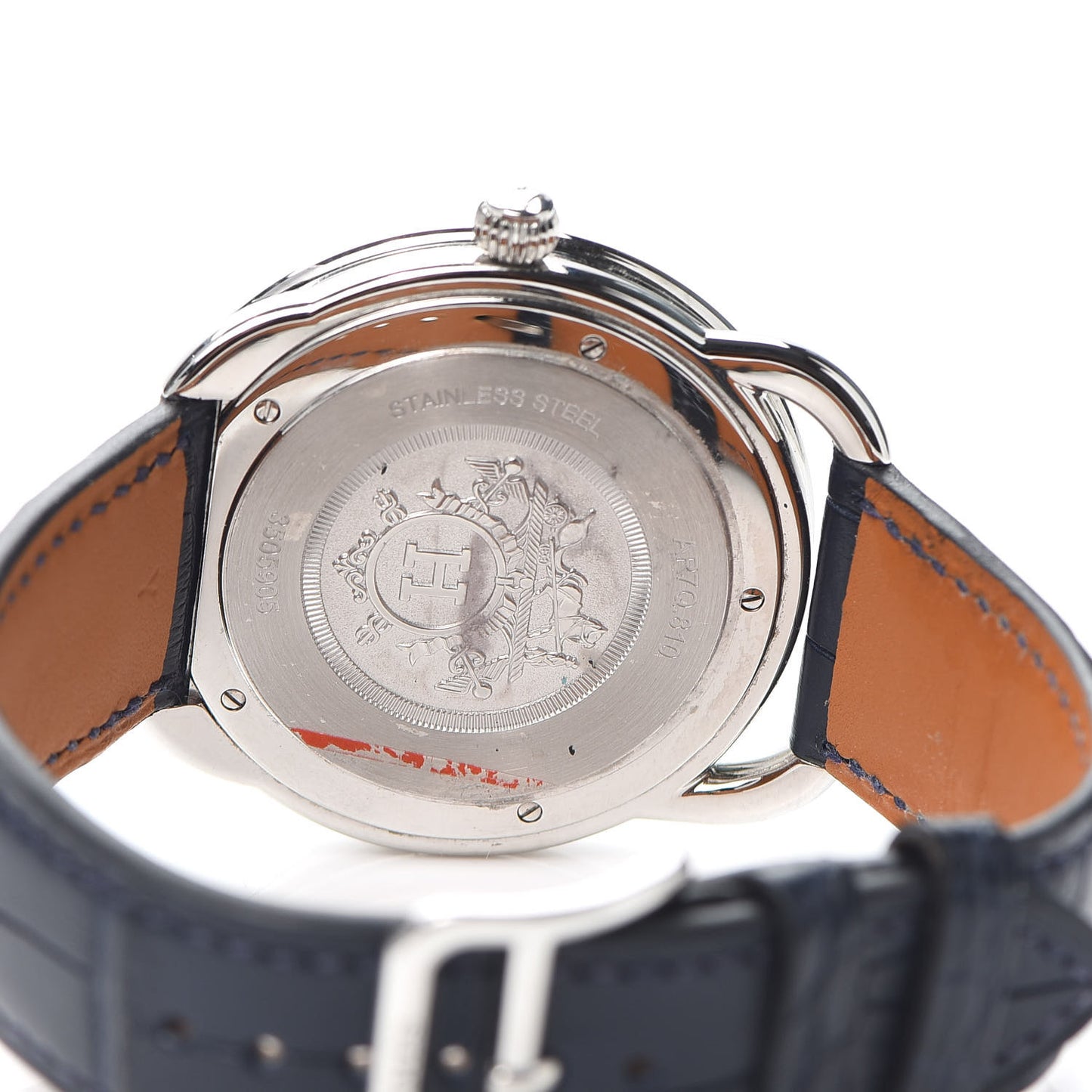 Stainless Steel Alligator 40mm Arceau Quartz Watch Bleu Abysse