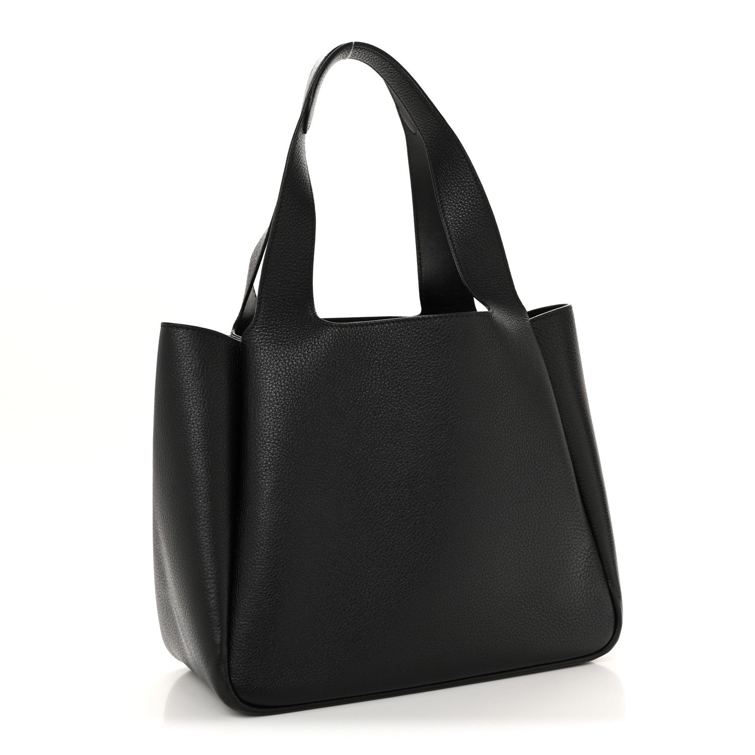 Prada Vitello Daino Soft Medium Dynamique Tote Black 1804823
