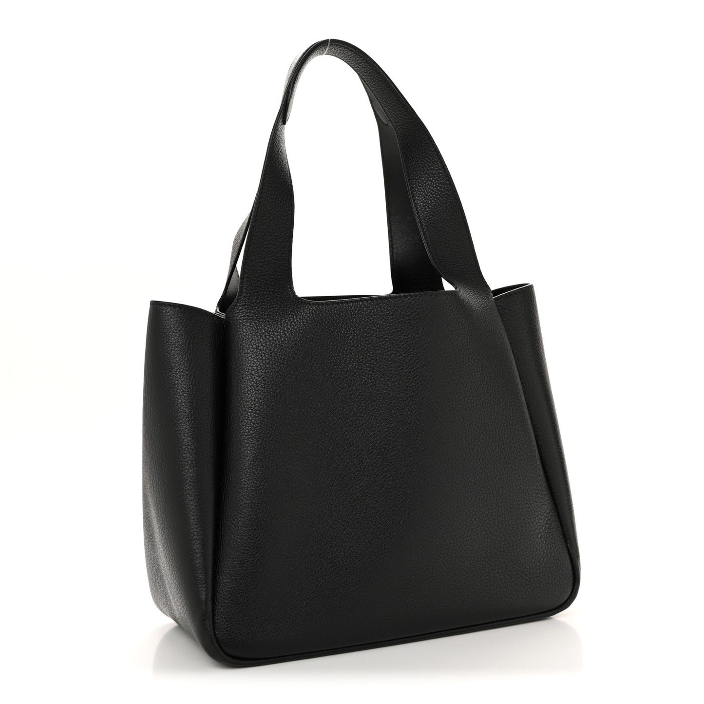 Vitello Daino Soft Medium Dynamique Tote Black